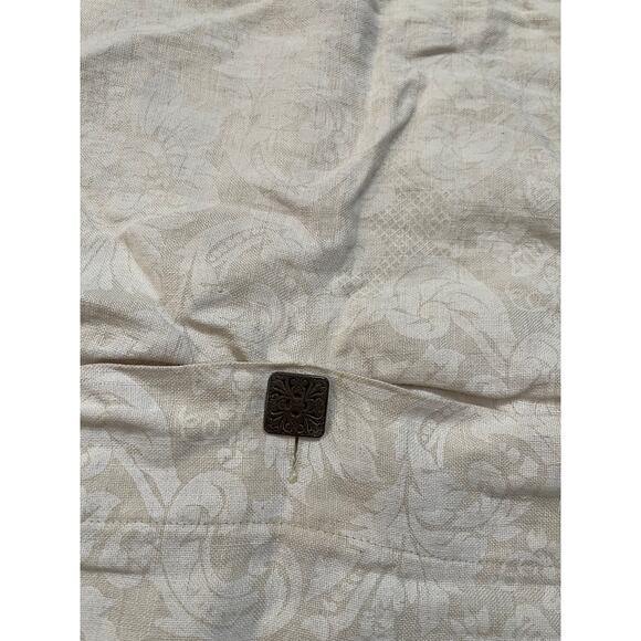 Vintage Rachel Ashwell Shabby Chic 100% Linen Ruffle Embossed Print Pillowcases - Picture 7 of 9